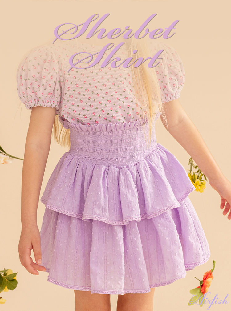 [SALE] Sherbet Skirt_Lavender (스커트만)